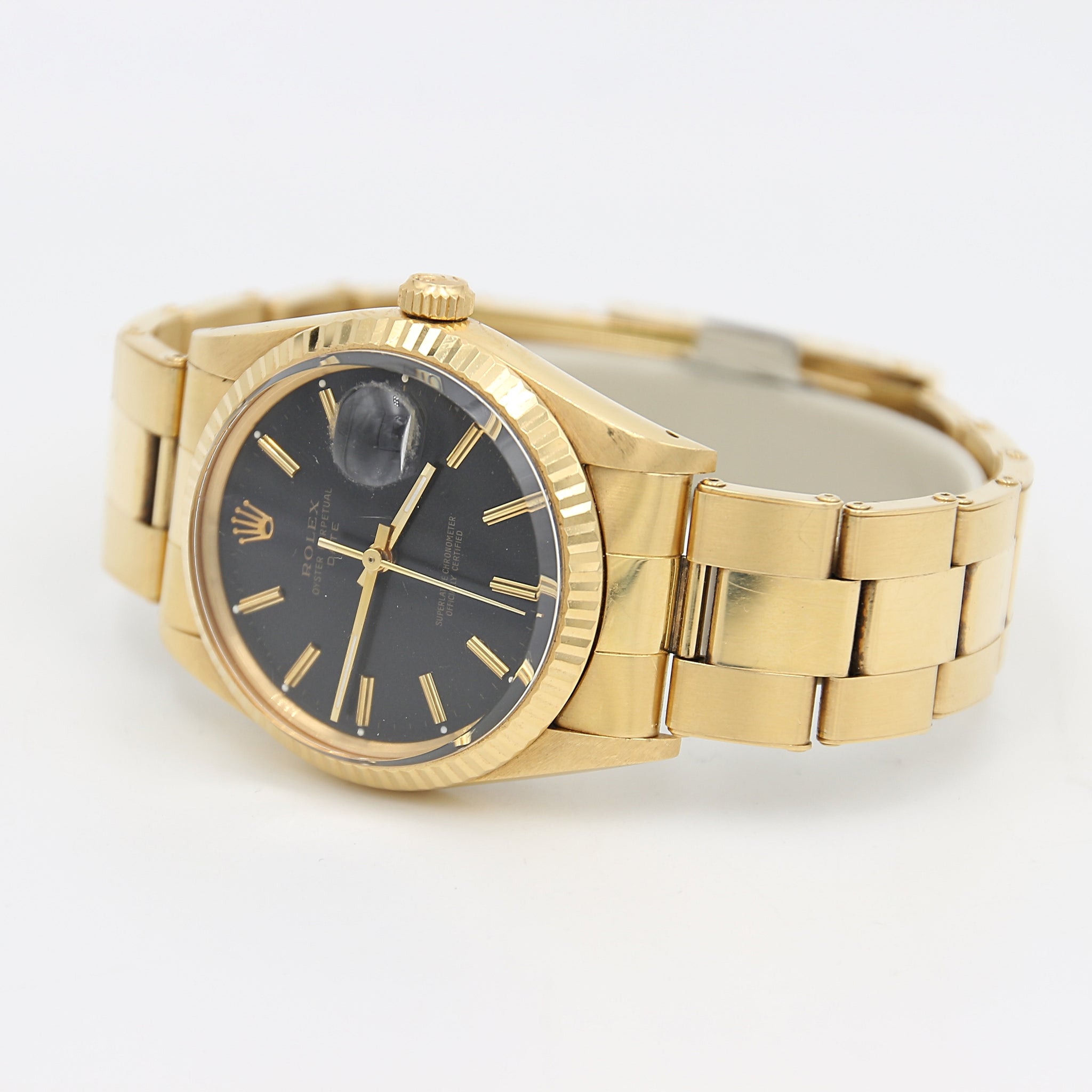 skandaløse bue Marty Fielding Rolex Date Gold ref. 15038 – Debonar Watches Sp. z o.o