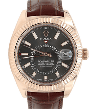 Load image into Gallery viewer, Rolex Sky-Dweller ref. 326135 Rose Gold Leather Strap

