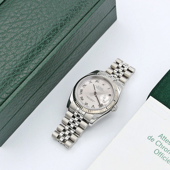 Rolex Datejust ref. 116234 Silver Roman Dial - Jubilee Bracelet