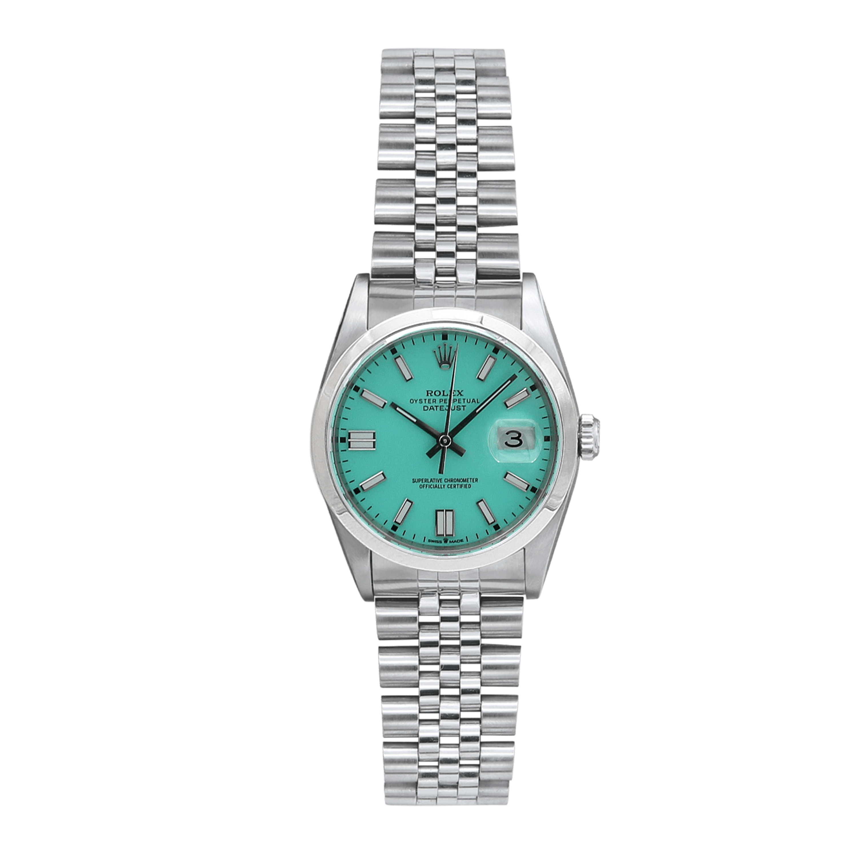 Rolex Datejust ref. 16200 Jubilee bracelet Tiffany Dial