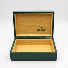 Carica l&#39;immagine nel visualizzatore di Gallery, Buy Online Rolex Watch Box | Vintage Green Sportive Box with diagonal stripe
