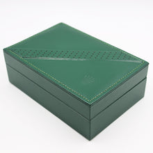 Carica l&#39;immagine nel visualizzatore di Gallery, Buy Online Rolex Watch Box | Vintage Green Sportive Box with diagonal stripe
