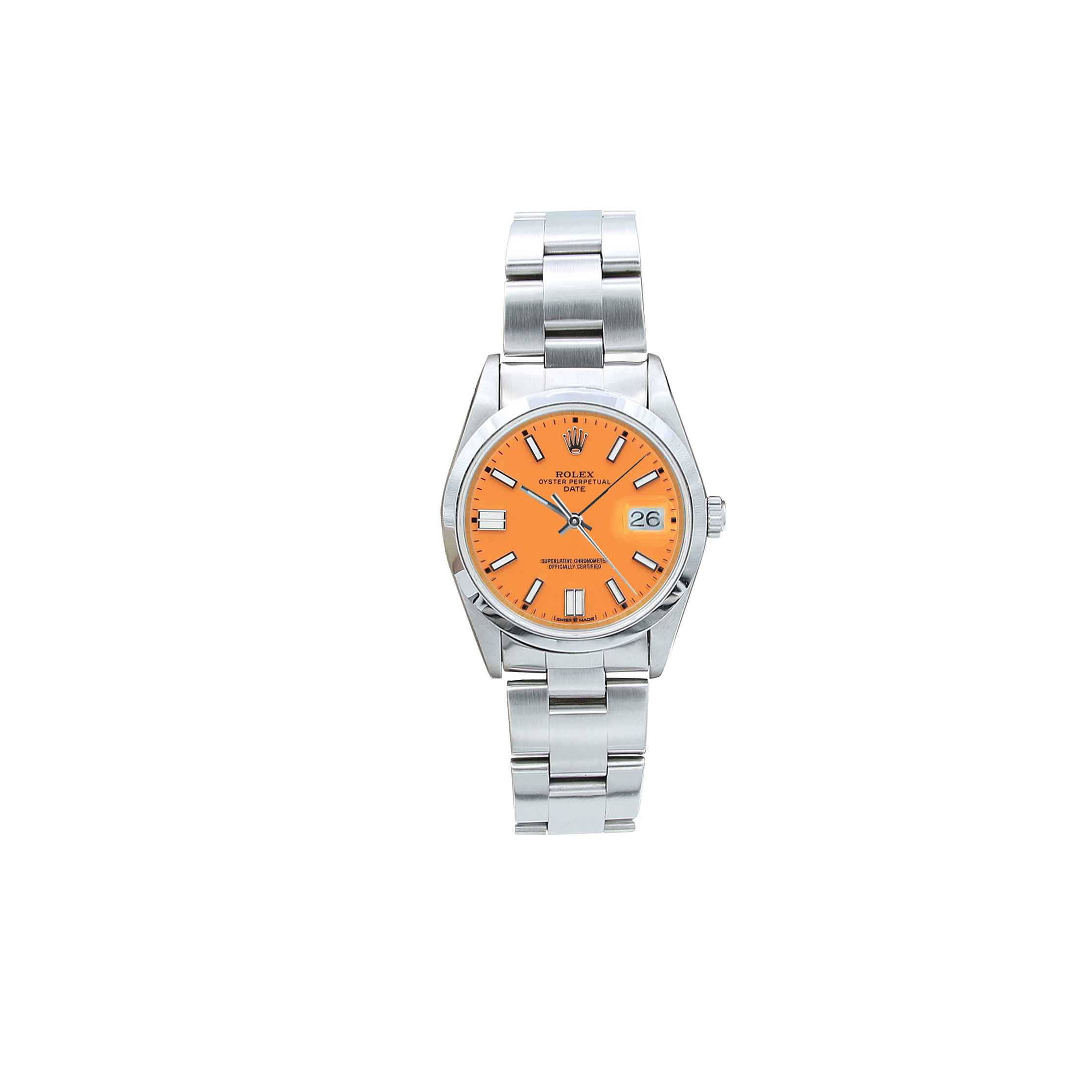 Buy Watch Rolex Datejust ref. 15200 - Orange Dial - Oyster Bracelet Debonar Watches Sp. z