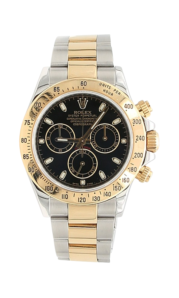 Rolex Daytona ref. 116523 Schwarzes Zifferblatt – Komplettset