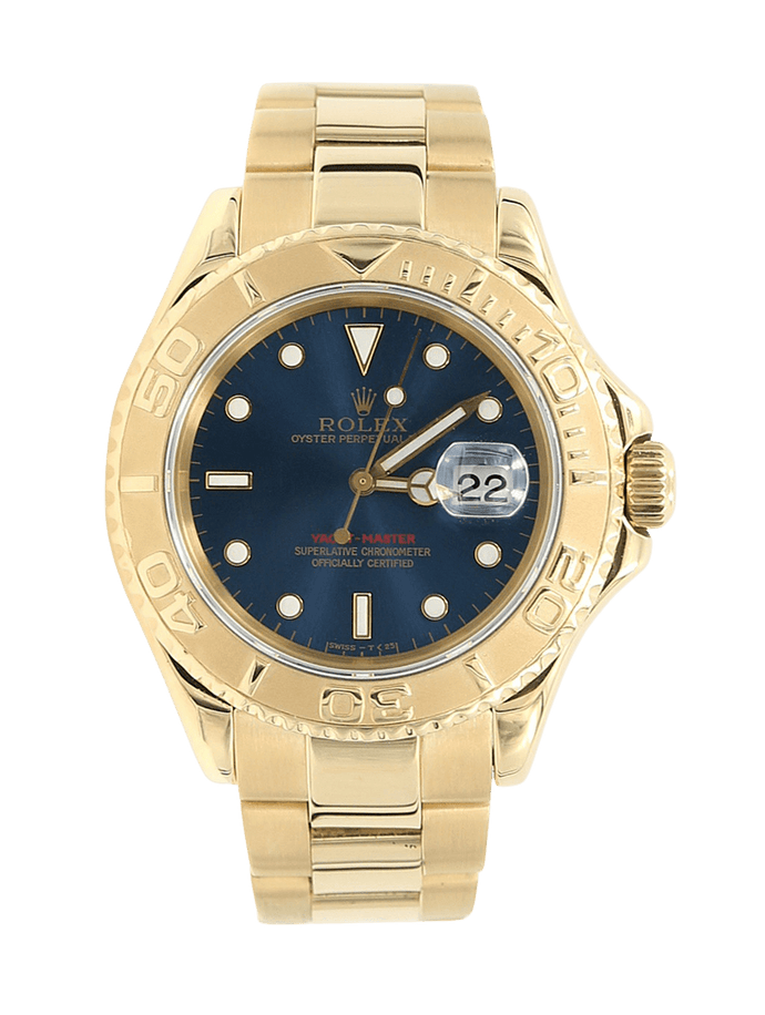 Rolex Yacht-Master ref. 16628 Blue Dial 18K Gold
