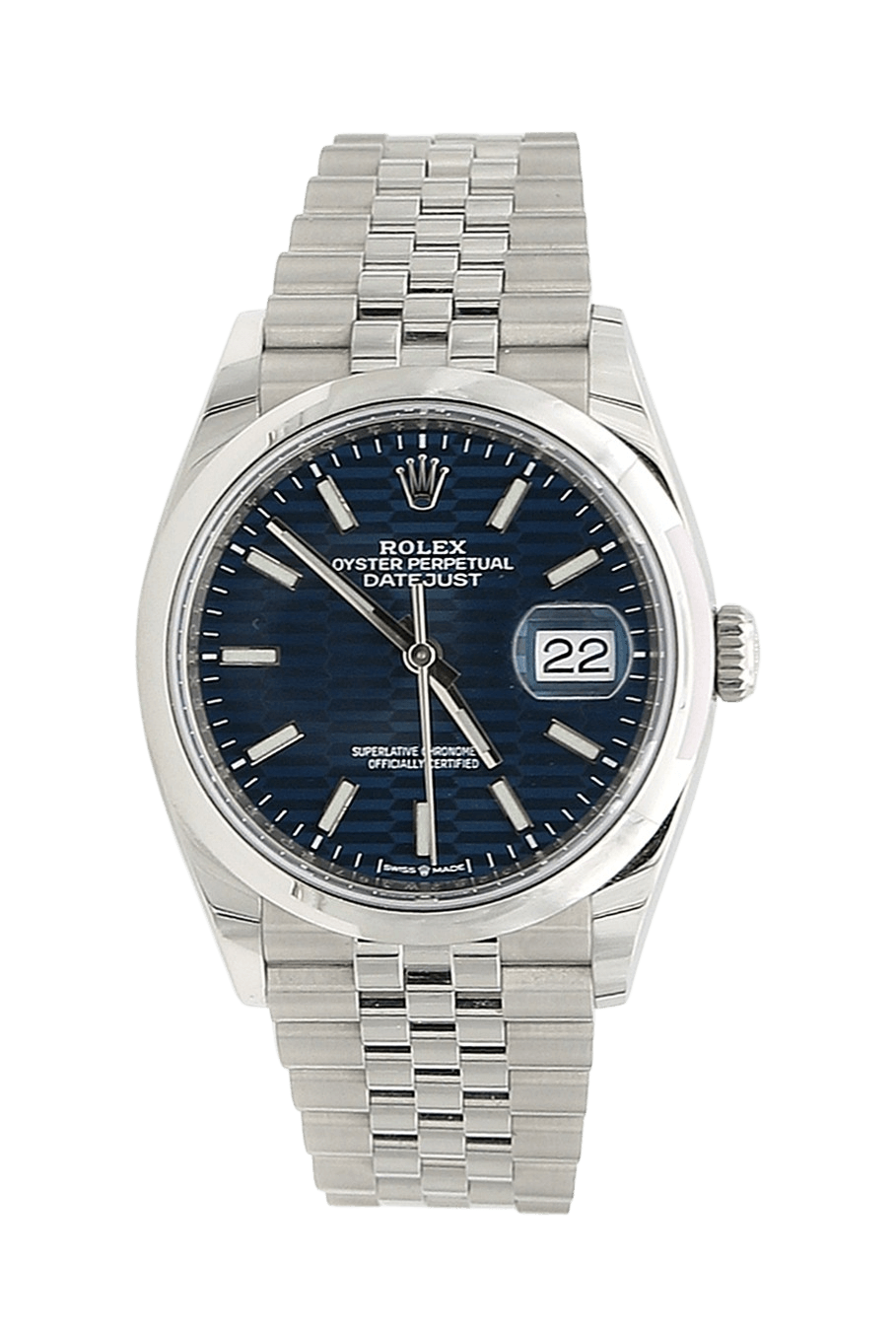 Buy Online Watch Rolex Datejust ref. 126200 Blue MOTIF Dial Full