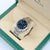Rolex Datejust ref. 126334 Oyster-Armband mit blauem Motiv-Zifferblatt – komplettes Set