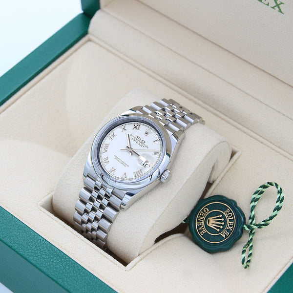 Rolex datejust jubilee white dial on sale