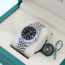 Load image into Gallery viewer, Rolex Datejust ref. 126200 Black Dial Jubilee bracelet - Full Set
