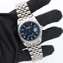 Load image into Gallery viewer, Rolex Datejust ref. 126200 Blue Motif Dial Jubilee bracelet - Full Set
