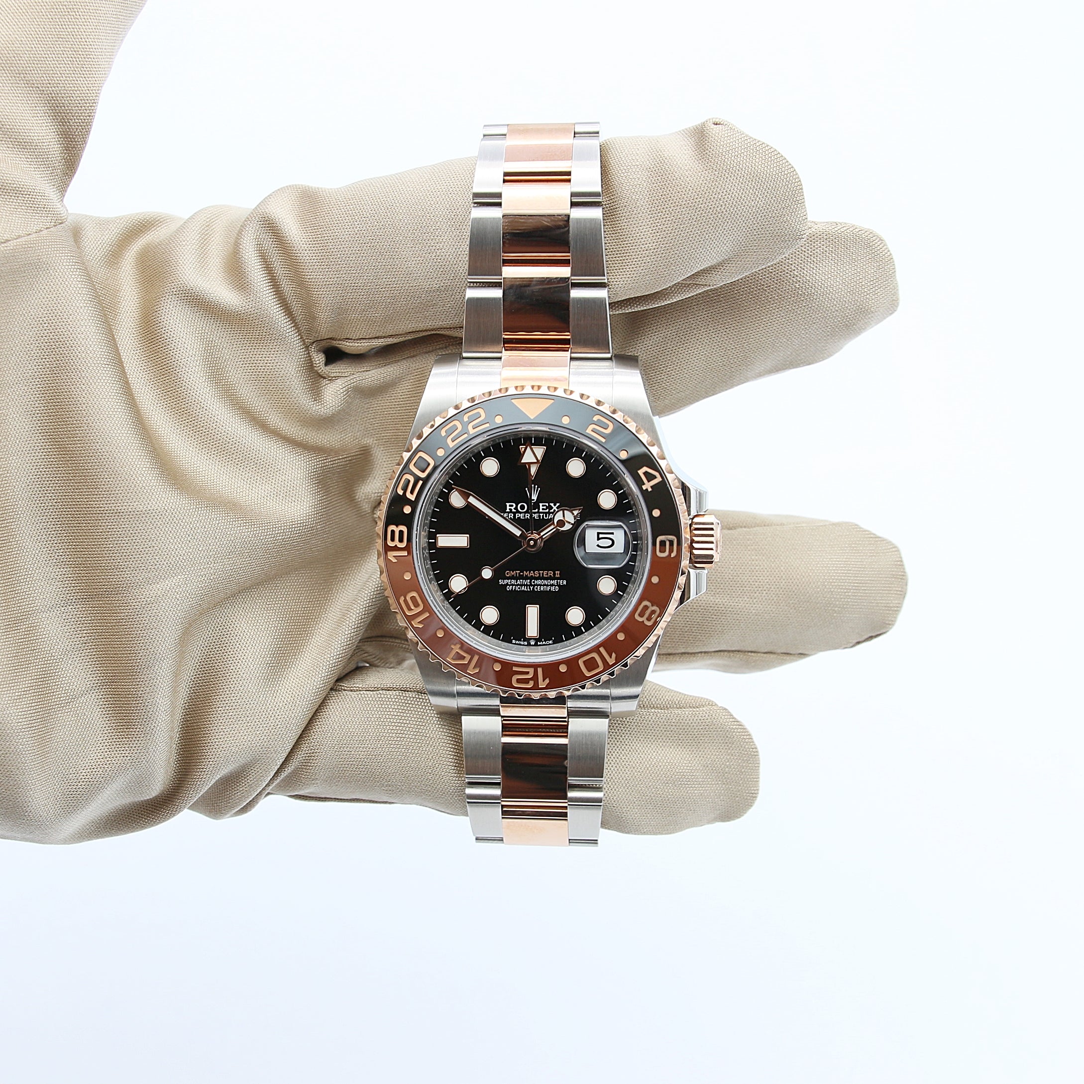Rolex GMTMaster II 126711CHNR Root Beer Steel/Rose Gold Full Set