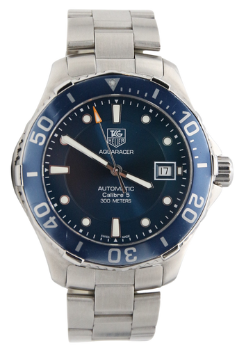 Tag Heuer Aquaracer cal. 5 ref. WAP2010 Blue dial - Debonar - Finest Watches - Watch - Debonar Watches