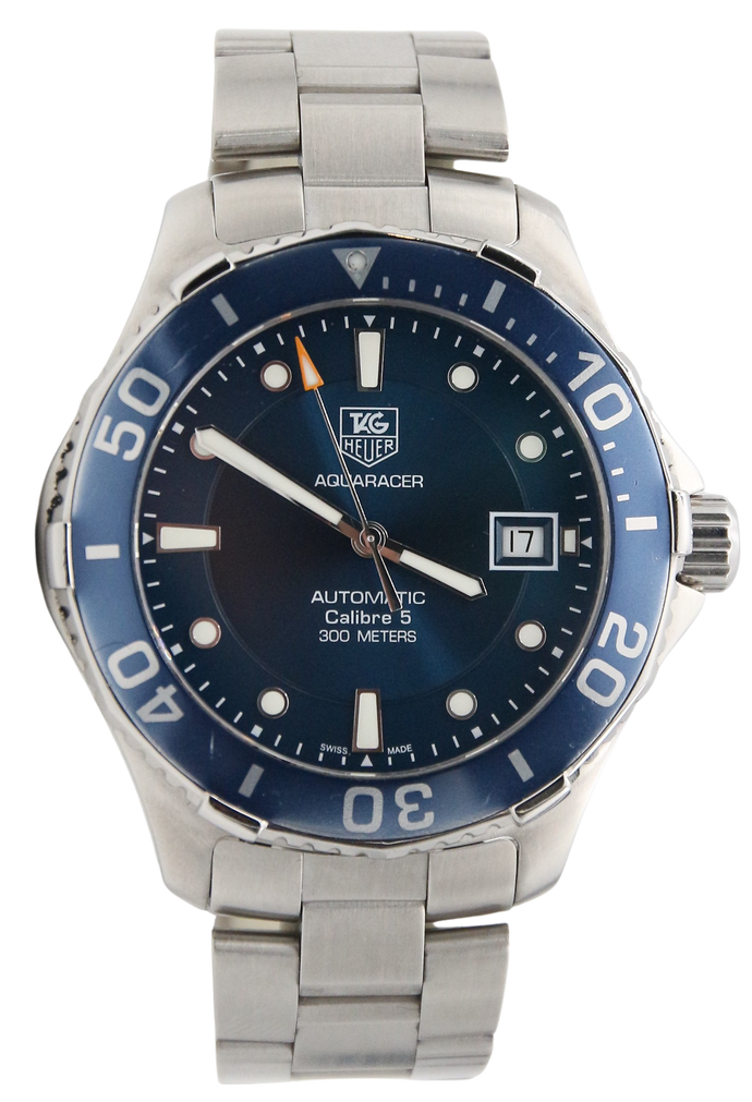Tag Heuer Aquaracer cal. 5 ref. WAP2010 Blue dial - Debonar - Finest Watches - Watch - Debonar Watches