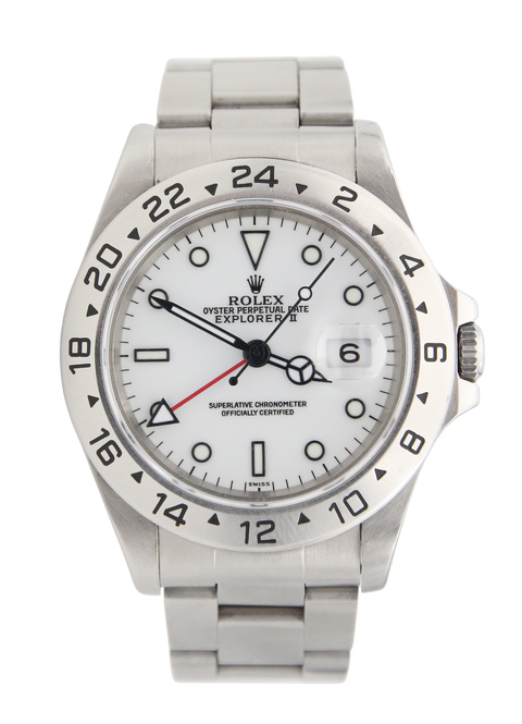 Buy Online Rolex Explorer II 16570 Full Set White Dial