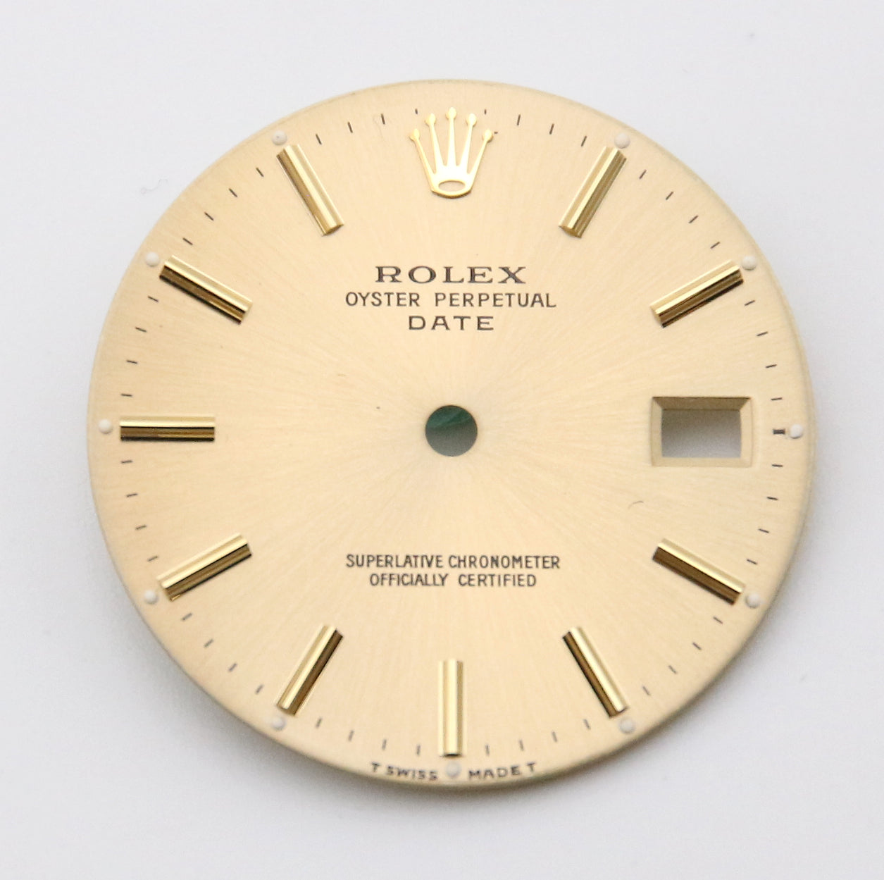 Rolex Date Dial Champagne Golden mit Indizes für Datum 34mm