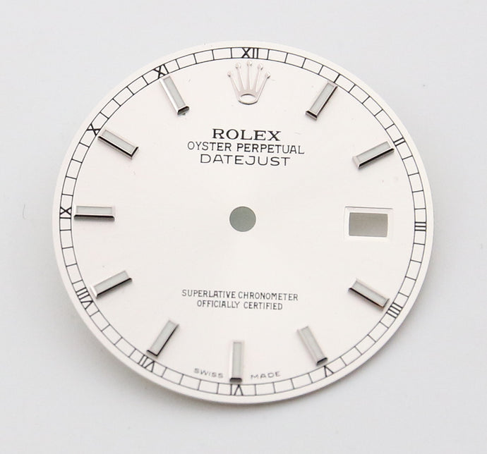 Rolex Datejust Dial Silver with Roman Numerals for Datejust 36mm (cal. 3035/3135) - Debonar - Finest Watches - Accessory - Debonar Watches