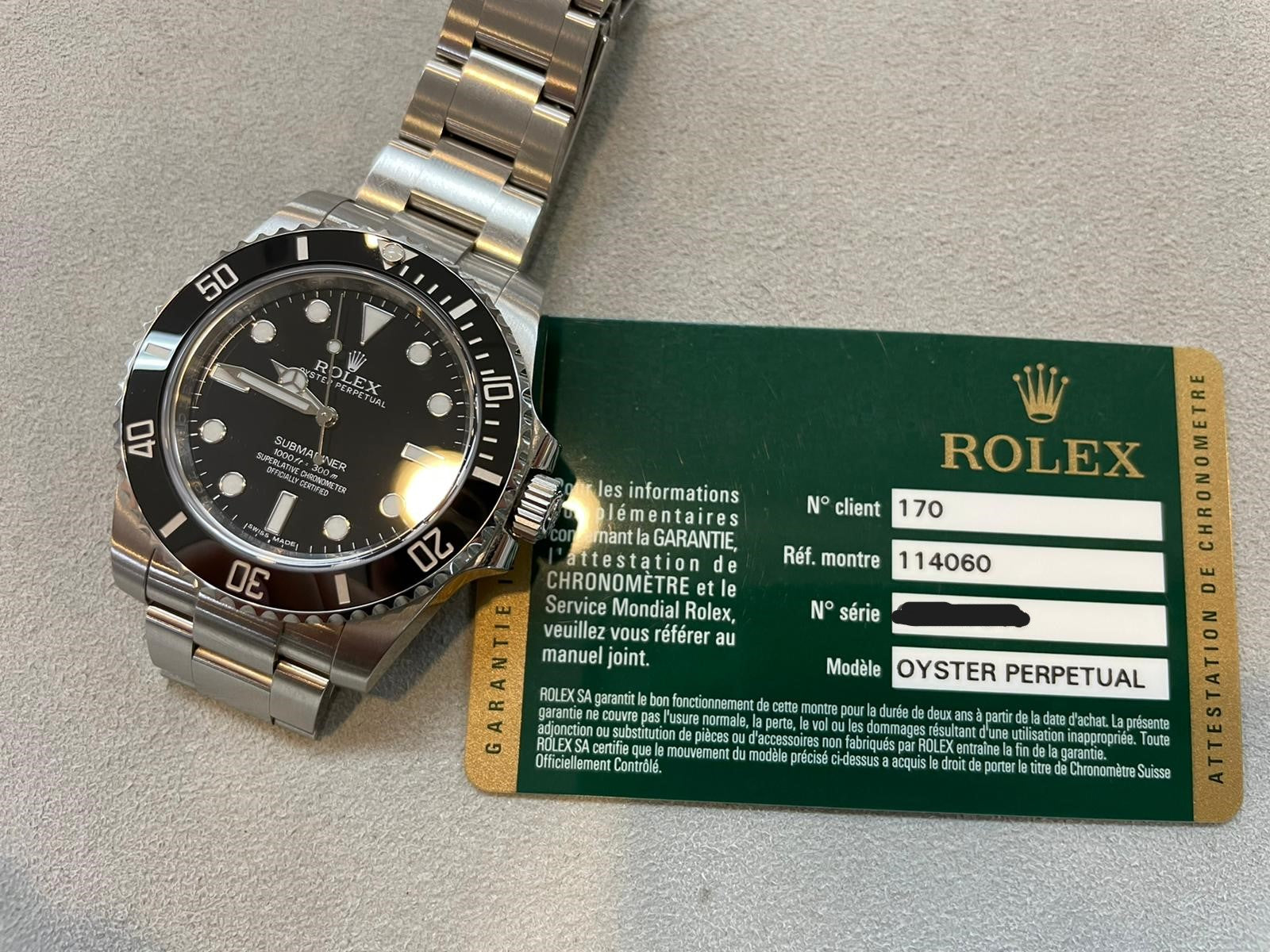 Rolex Submariner ref. 114060 Steel Bracelet