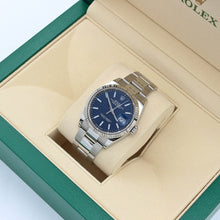 Bild in Galerie-Viewer laden, Rolex Datejust Ref. 126234 Blue Motiv Dial Auster Armband - Voller Satz
