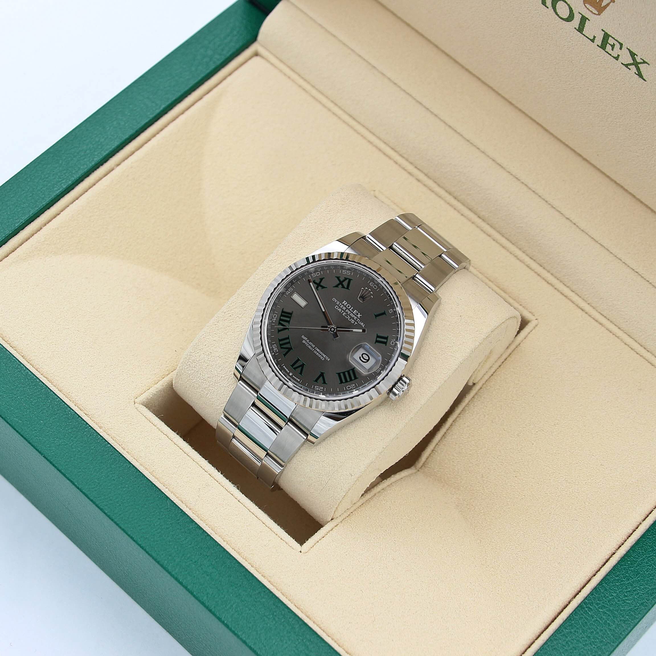 Rolex Datejust ref. 126234 Wimbledon Dial Oyster bracelet - Full Set