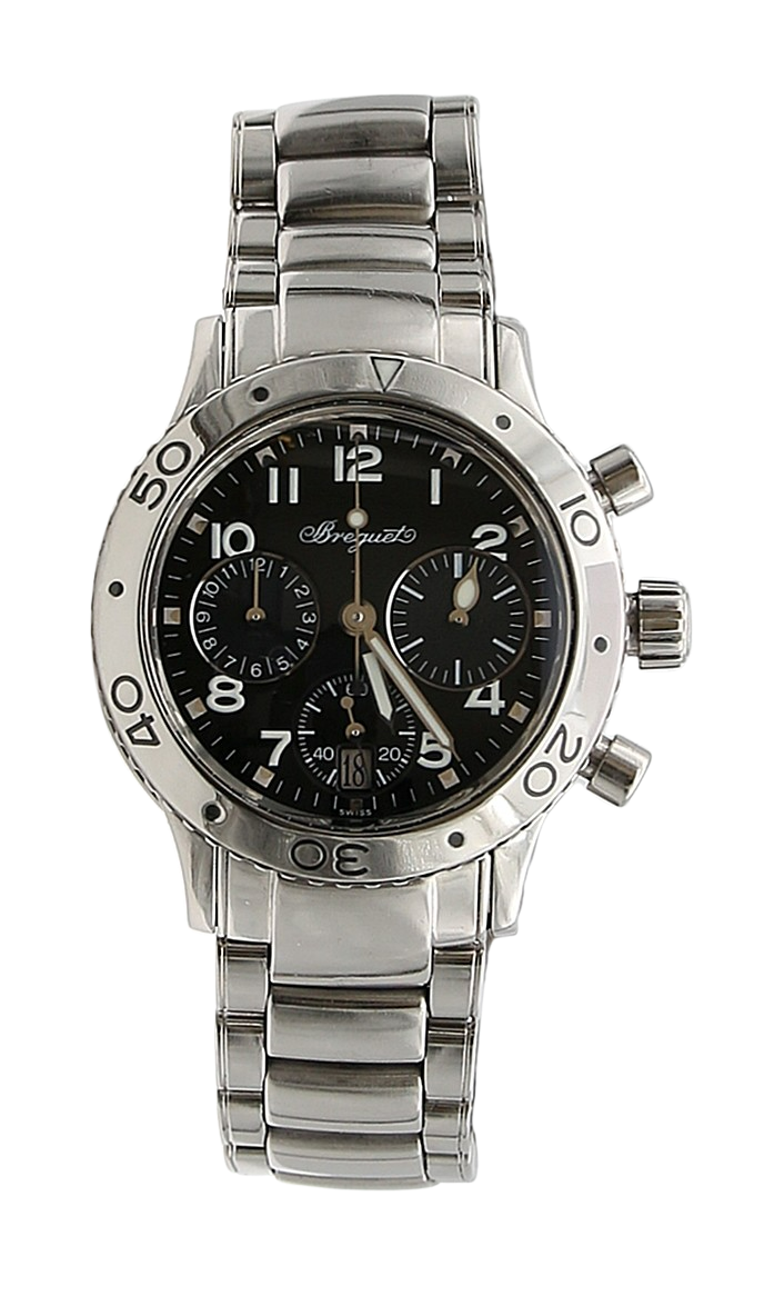 Breguet Transatlantic Type XX Chronograph Date ref. 4820ST – Steel bracelet