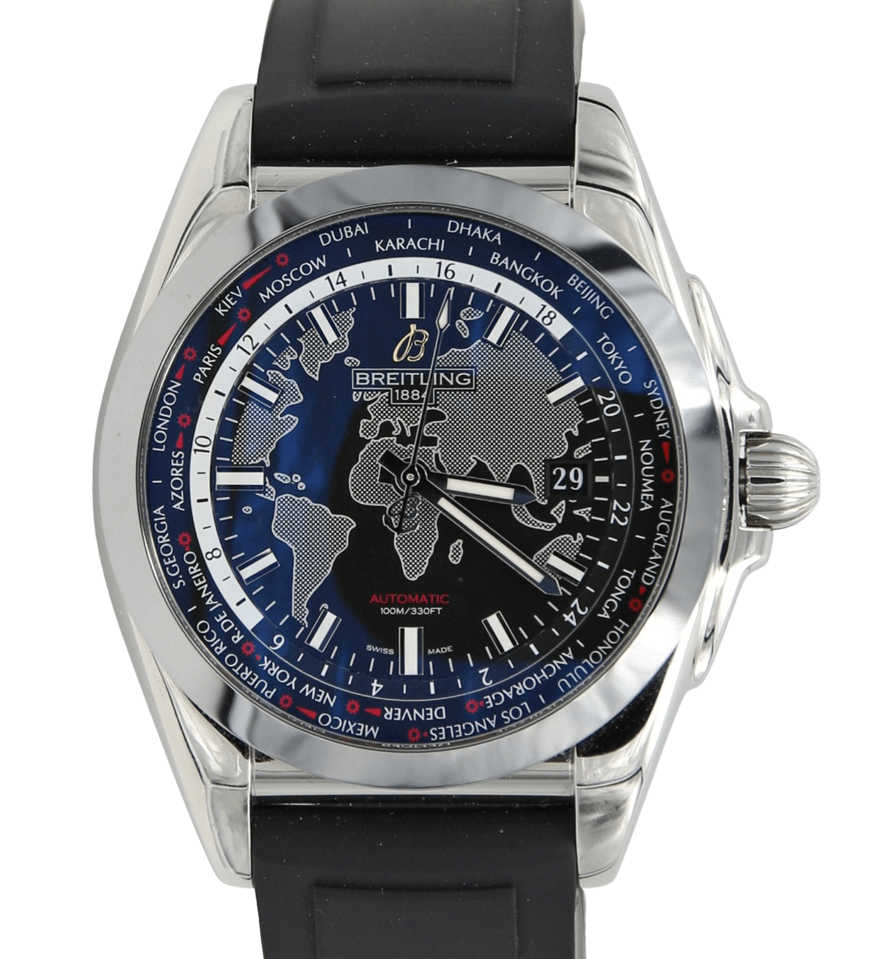 Breitling Galactic Unitime World Map ref. WB3510 Debonar Watches Sp. z o.o