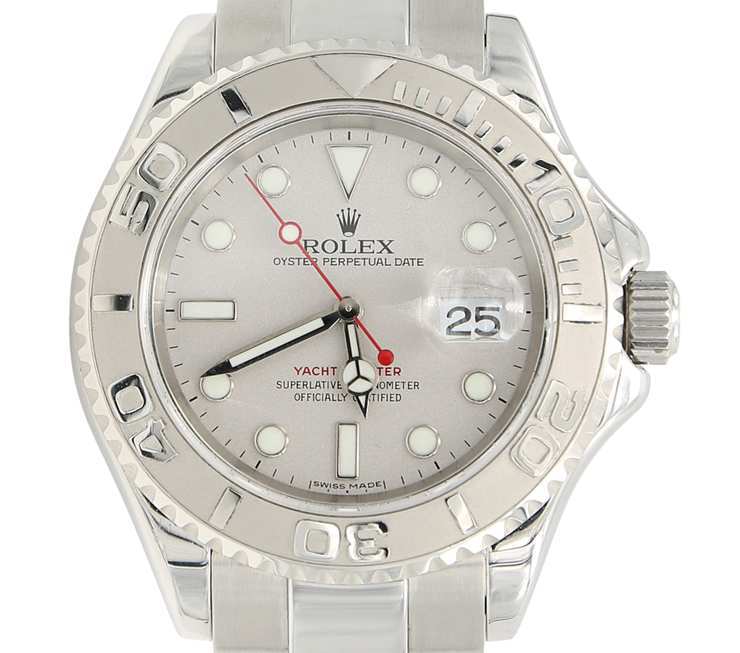 Rolex Yacht-Master 40 ref. 16622 Platin und Stahl – Komplettset