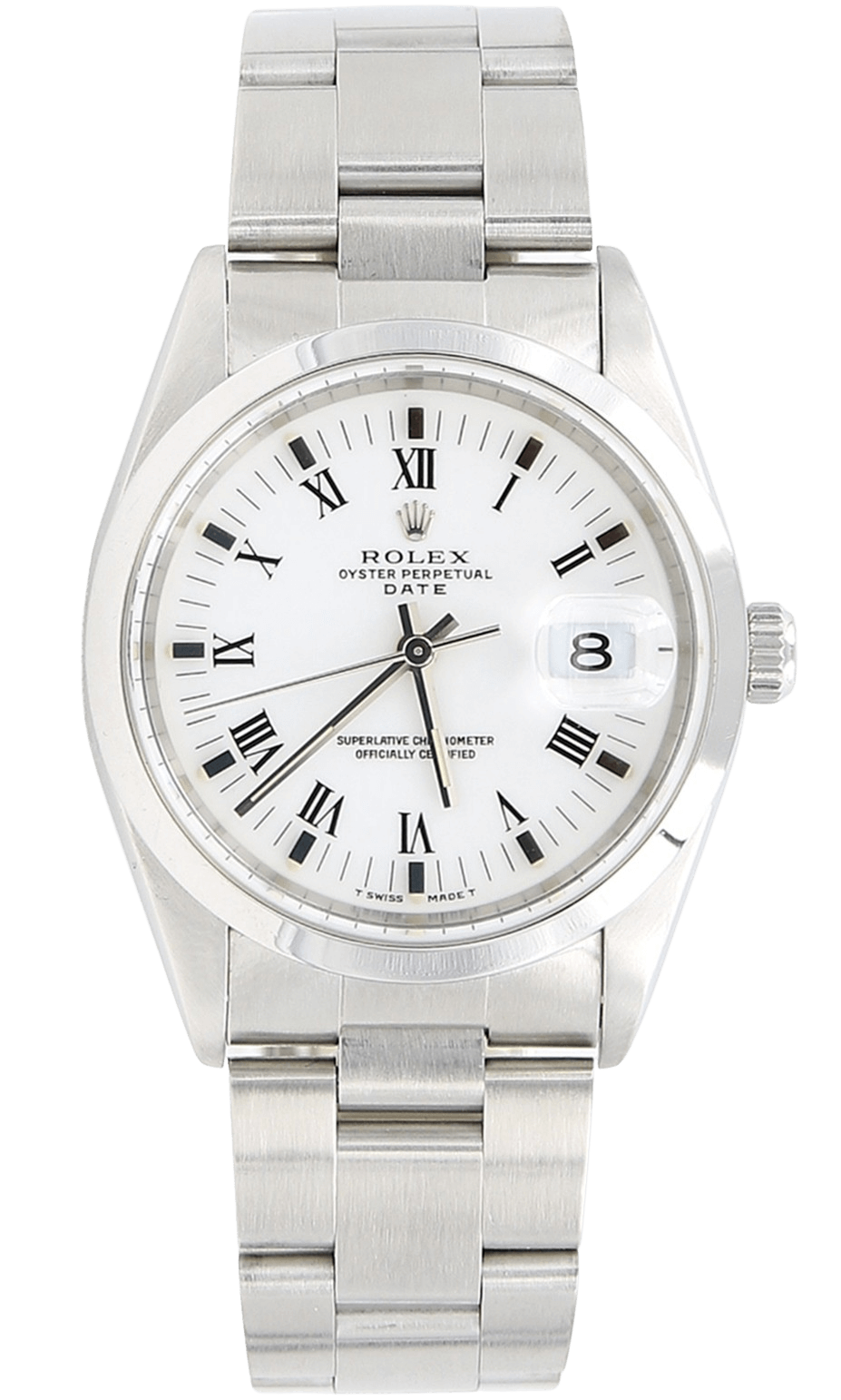 Rolex Date ref. 15200 White Dial with Oyster Bracelet