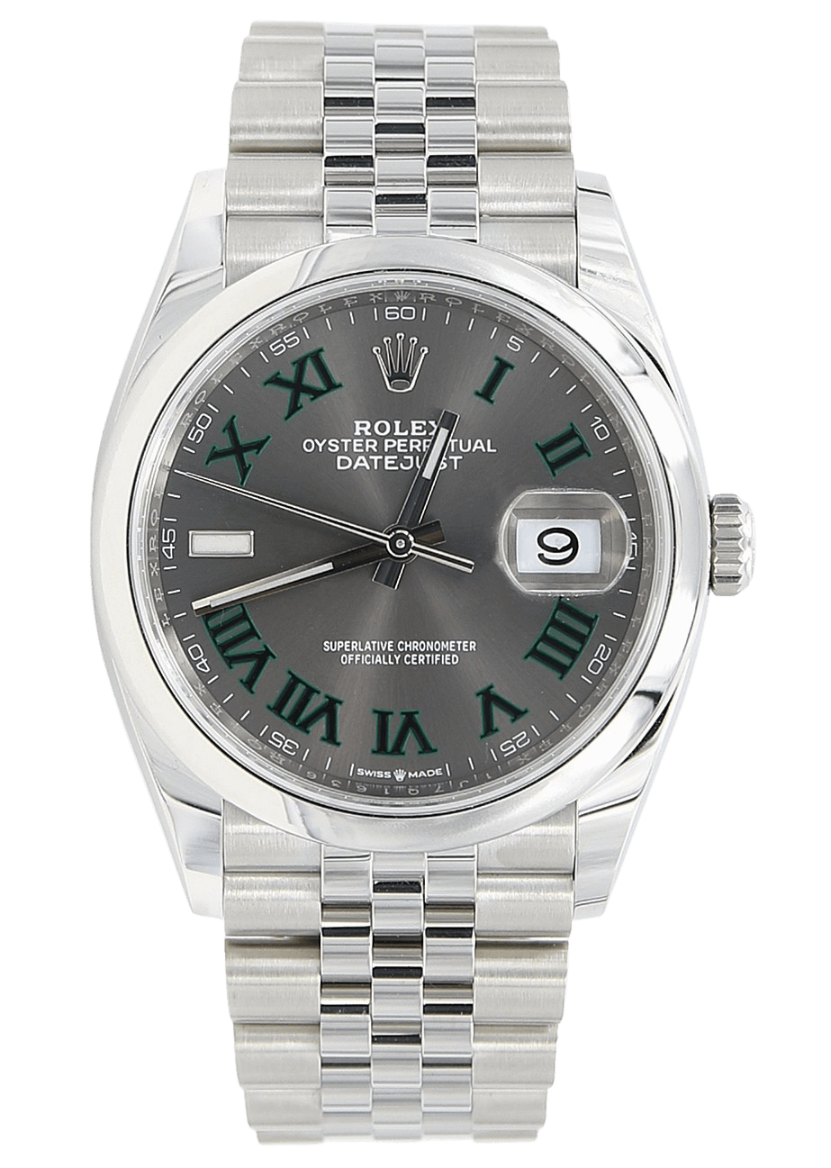 Rolex oyster perpetual discount datejust grey dial