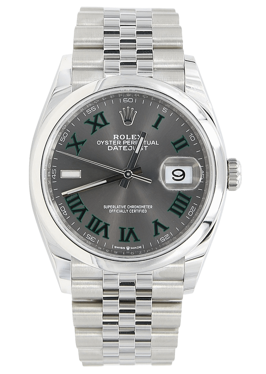 Buy Pre Owned Rolex Datejust ref. 126200 Wimbledon Dial Debonar