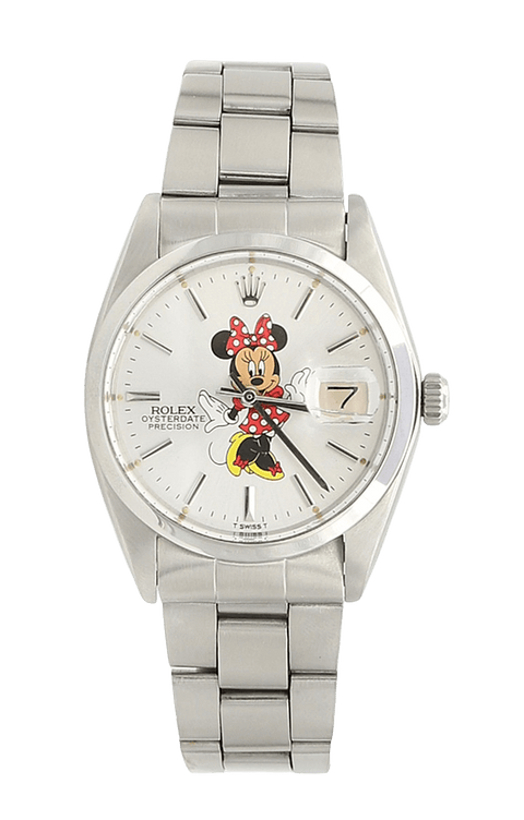 Rolex Precision Date ref 6694 Minnie Mouse Dial Oyster Rivet