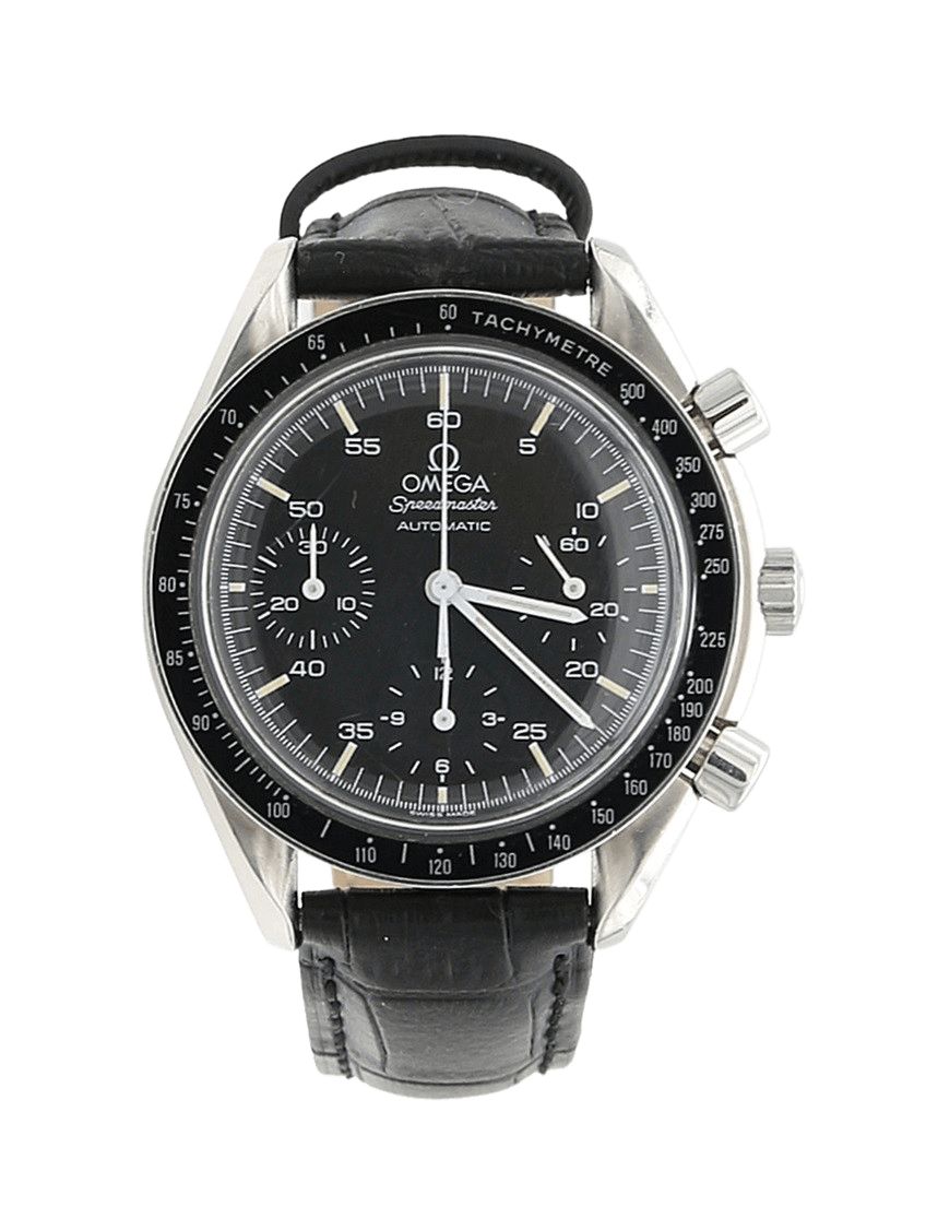 Omega speedmaster with leather strap online