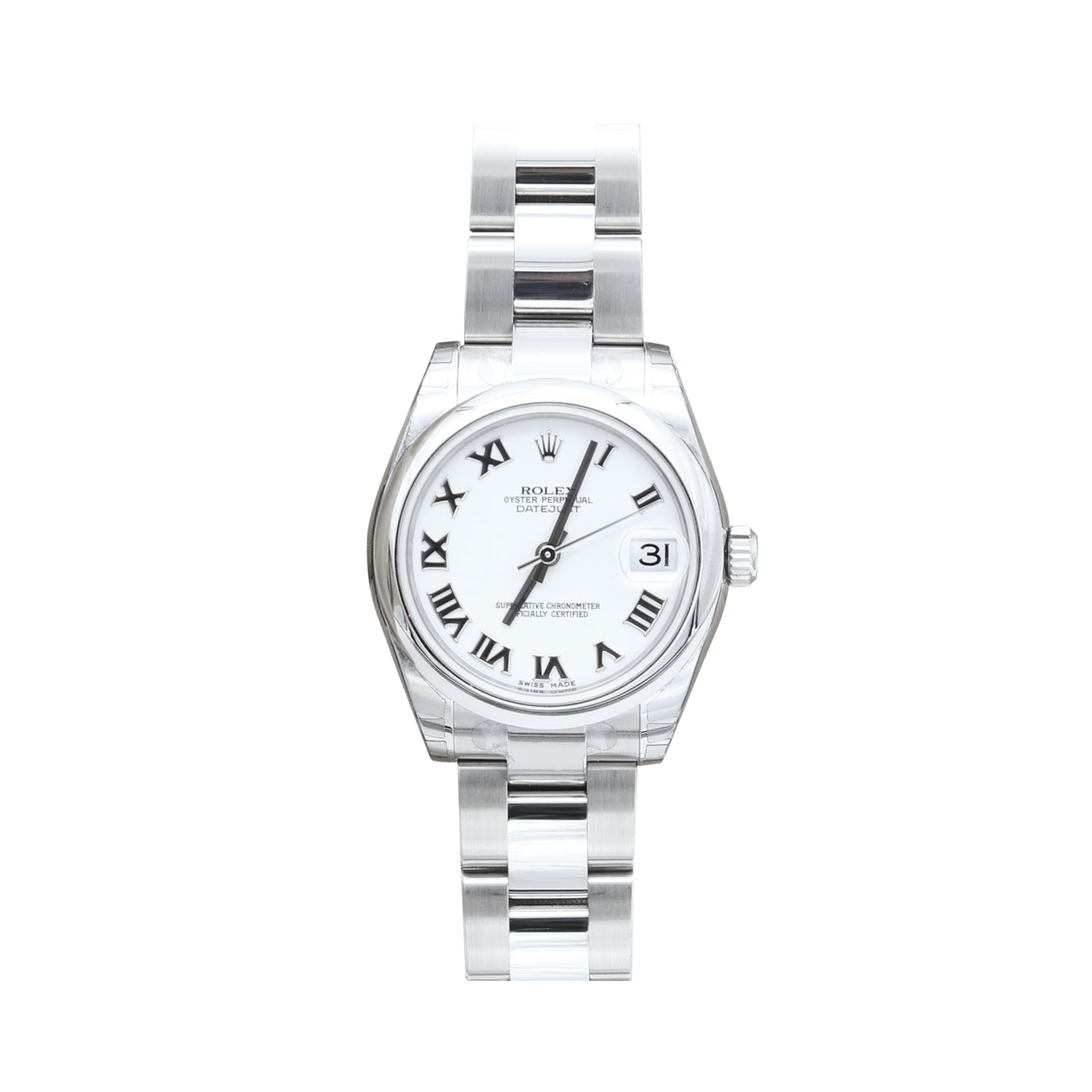 Rolex Datejust Mid-size ref. 178240 - White Roman Dial - New with Stickers