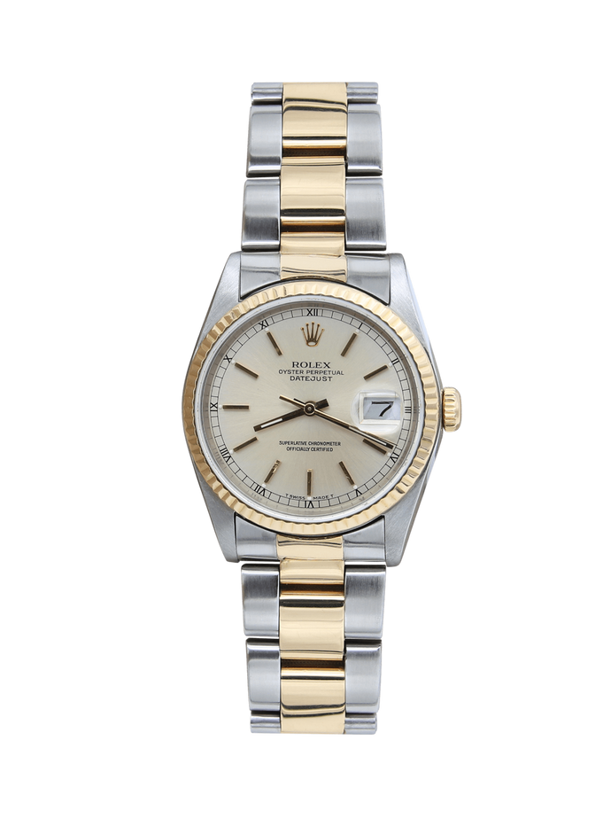 Rolex Datejust ref. 16233 Steel & 18K Gold Silver Dial