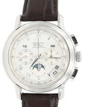 Cargar imagen en el visor de la galería, Zenith El Primero Chronomaster Annual Calendar ref. 01.0240.410 Leather Strap
