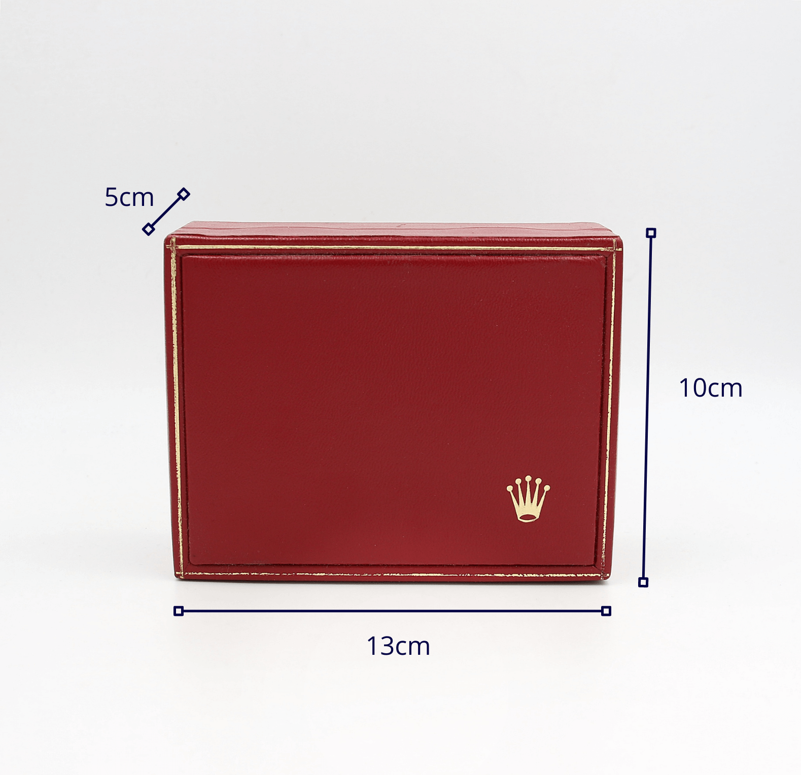 Rolex Watch Box | Vintage Box Lady Red and Gold 14.00.02 – Debonar