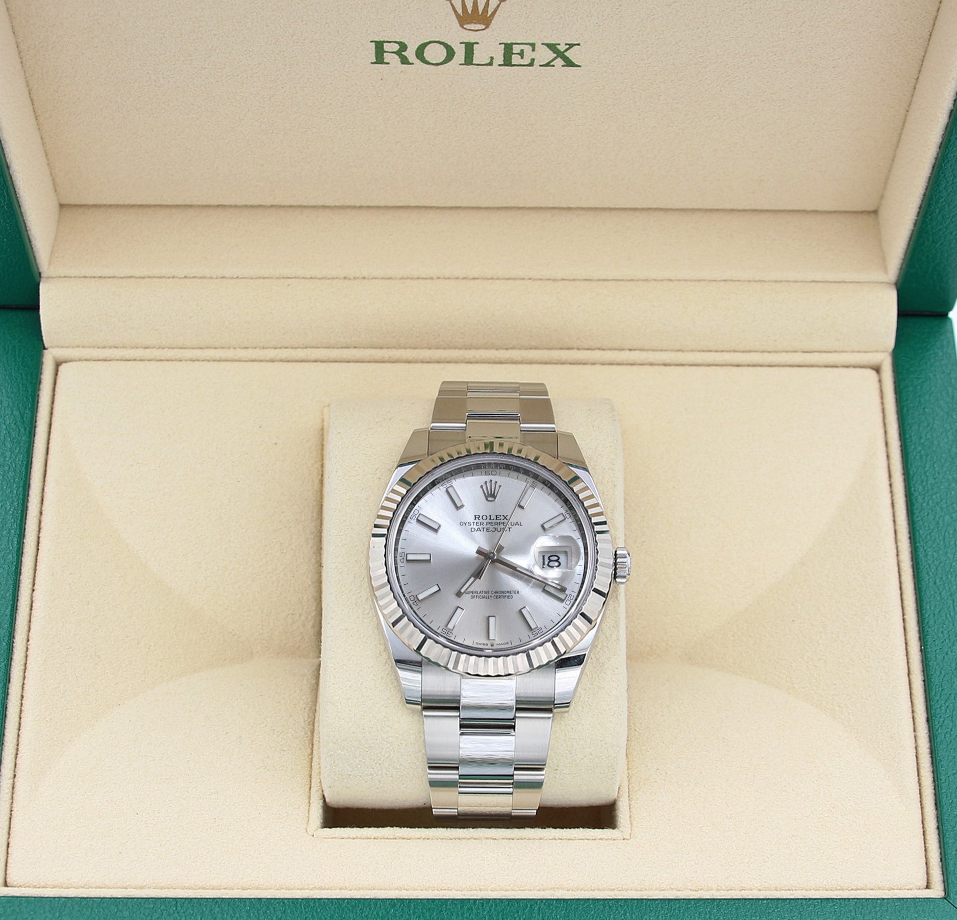 Rolex Datejust ref. 126334 Silver Dial Oyster bracelet - Full Set