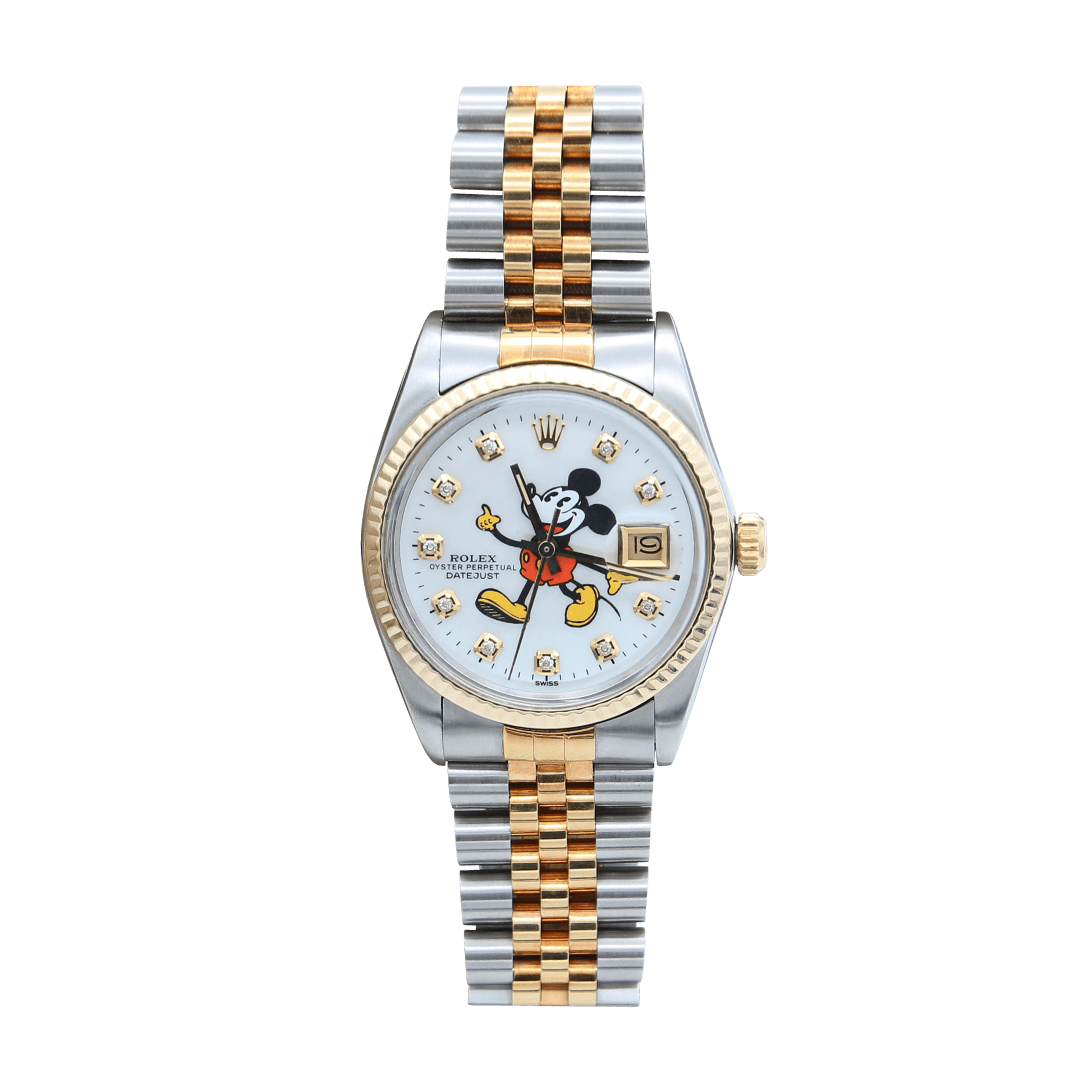 Rolex Datejust ref. 16233 - Mickey Mouse MOP Zircons Dial